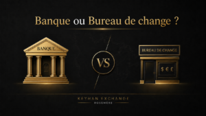Comparaison banque vs bureau de change — Keyhan Exchange Rosemère